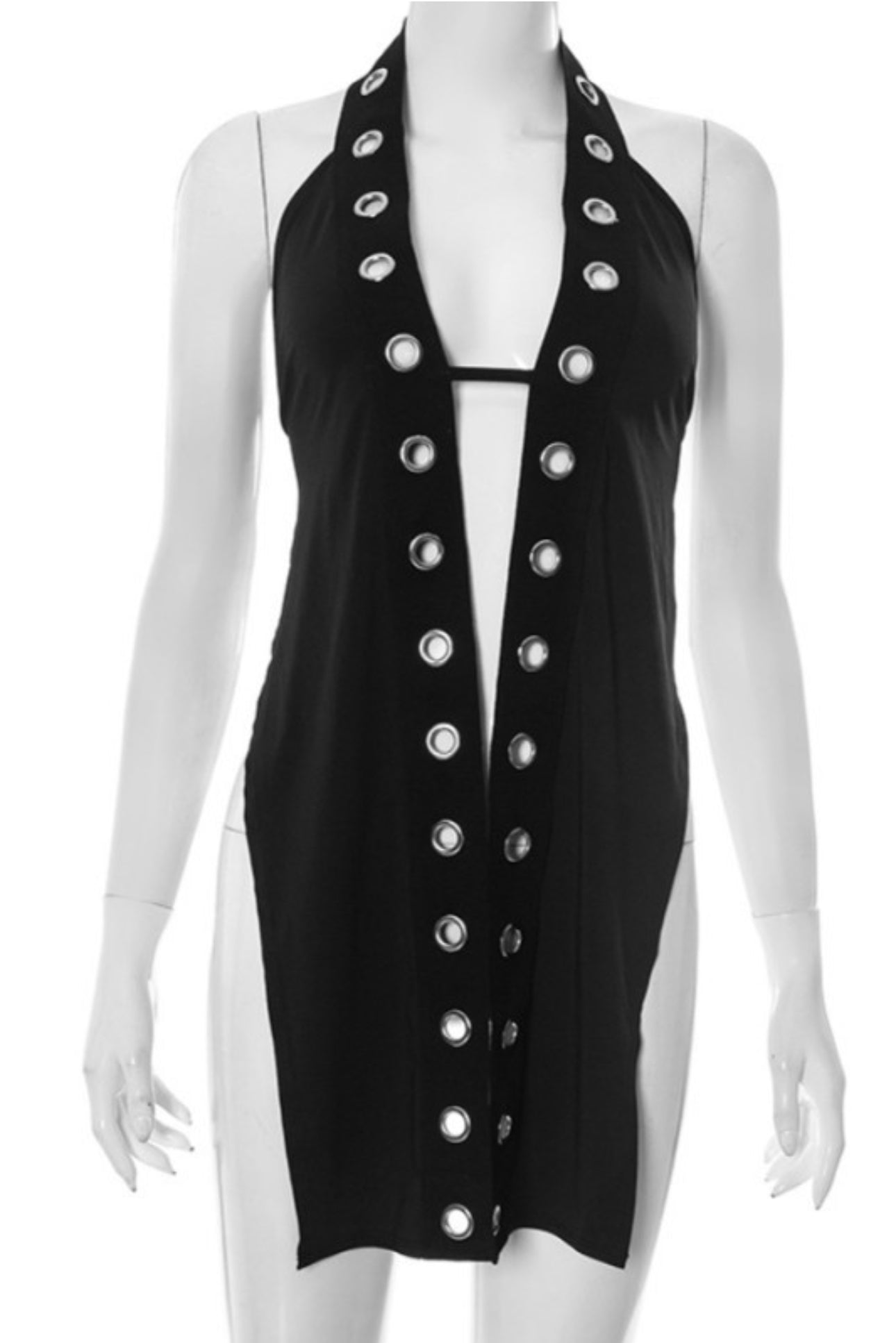 KELSEY SYMMETRICAL HALTER TIE TOP