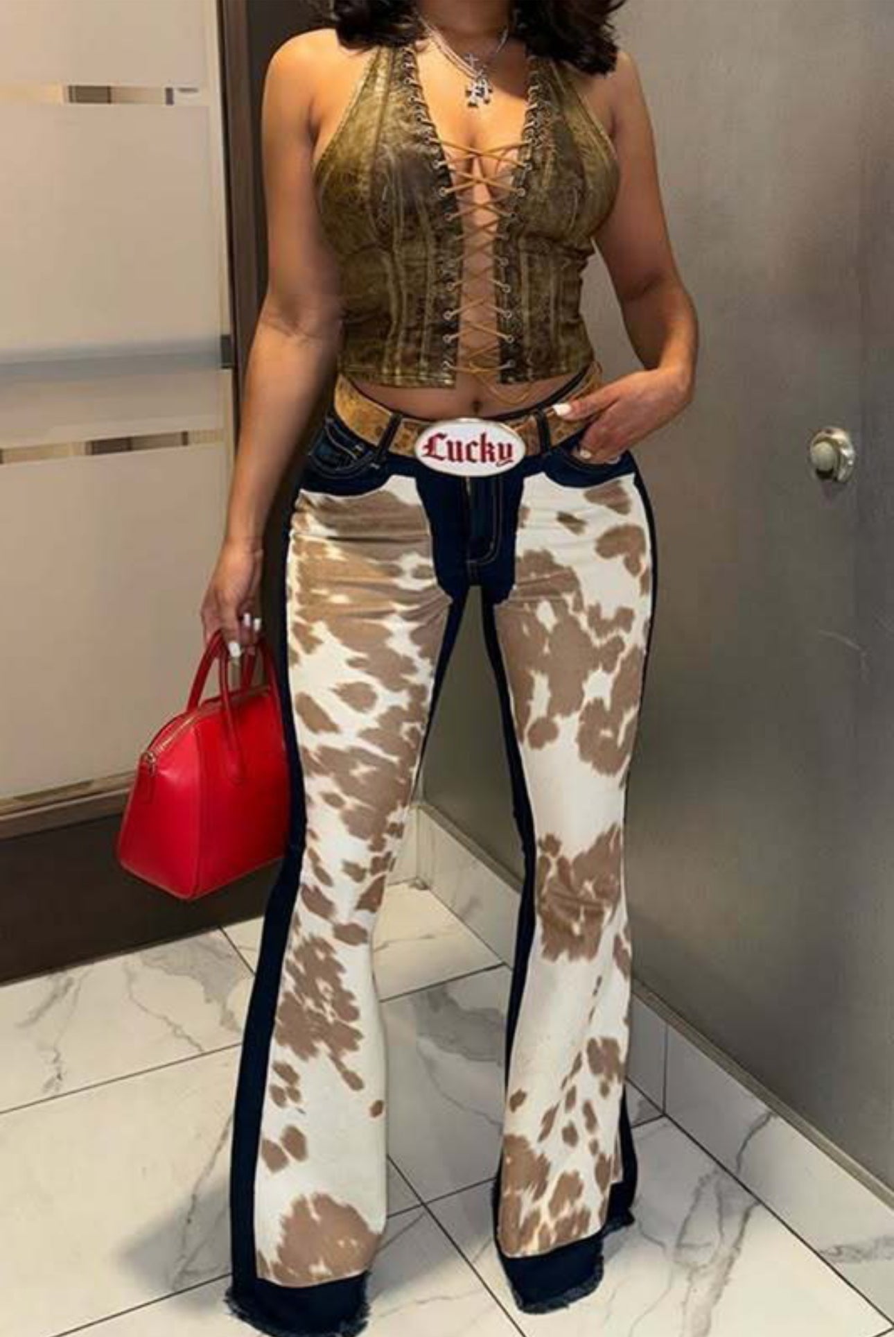 COWWOW DENIM PANTS