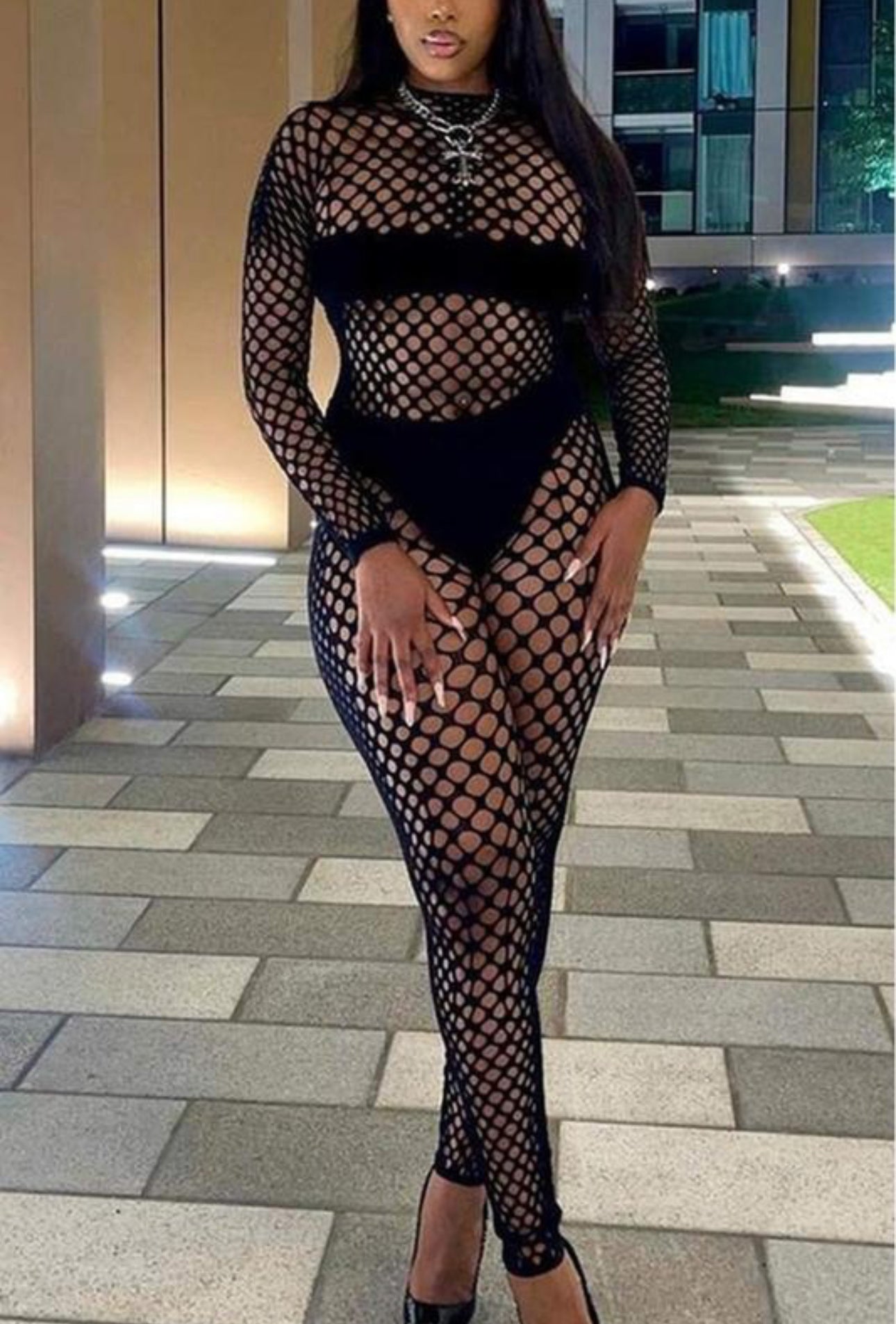 GISELLE 2PCS FISHNET SET