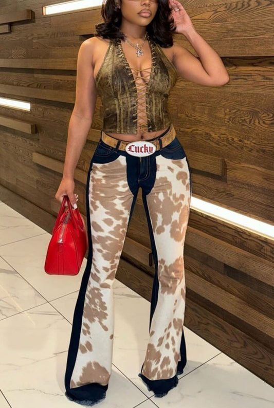 COWWOW DENIM PANTS