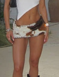 COWPRINT MINI SKIRT