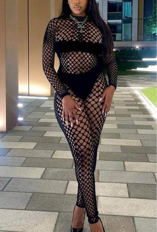 GISELLE 2PCS FISHNET SET