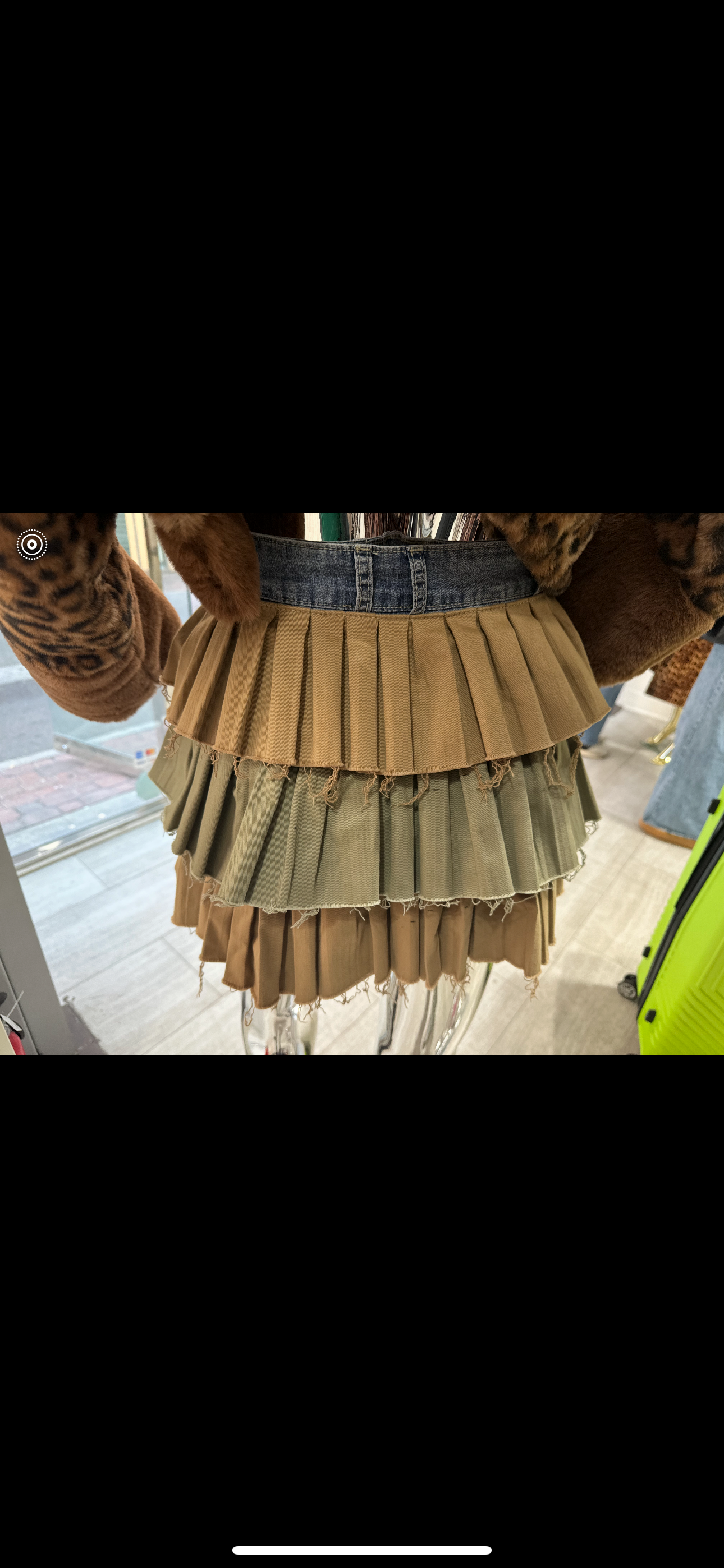 Clock Dat Pleated Layer Skirt